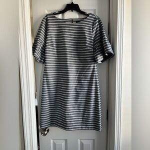 Ivanka Trump Blue and White Stripe Dress